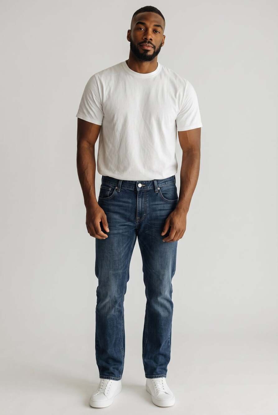 Levi's Men's Dark Wash Denim Jeans with Flap Pockets
36X30